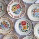 Set of 10 flower wall plates