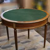 Half-moon table, convertible round game table