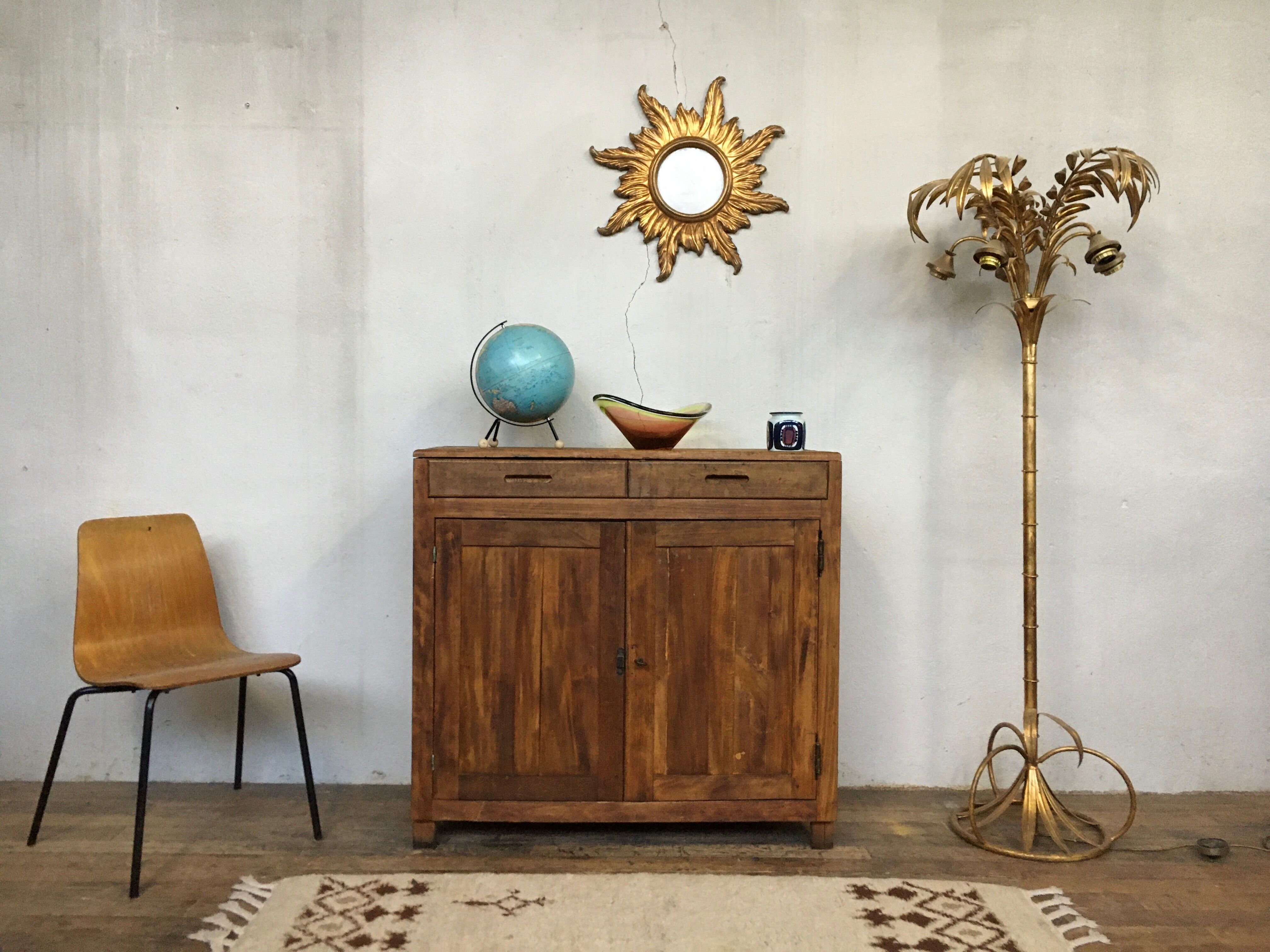 Bahut buffet parisien du XXeme siècle 1900 en bois massif (hêtre)