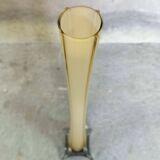 Grand vase soliflore jaune