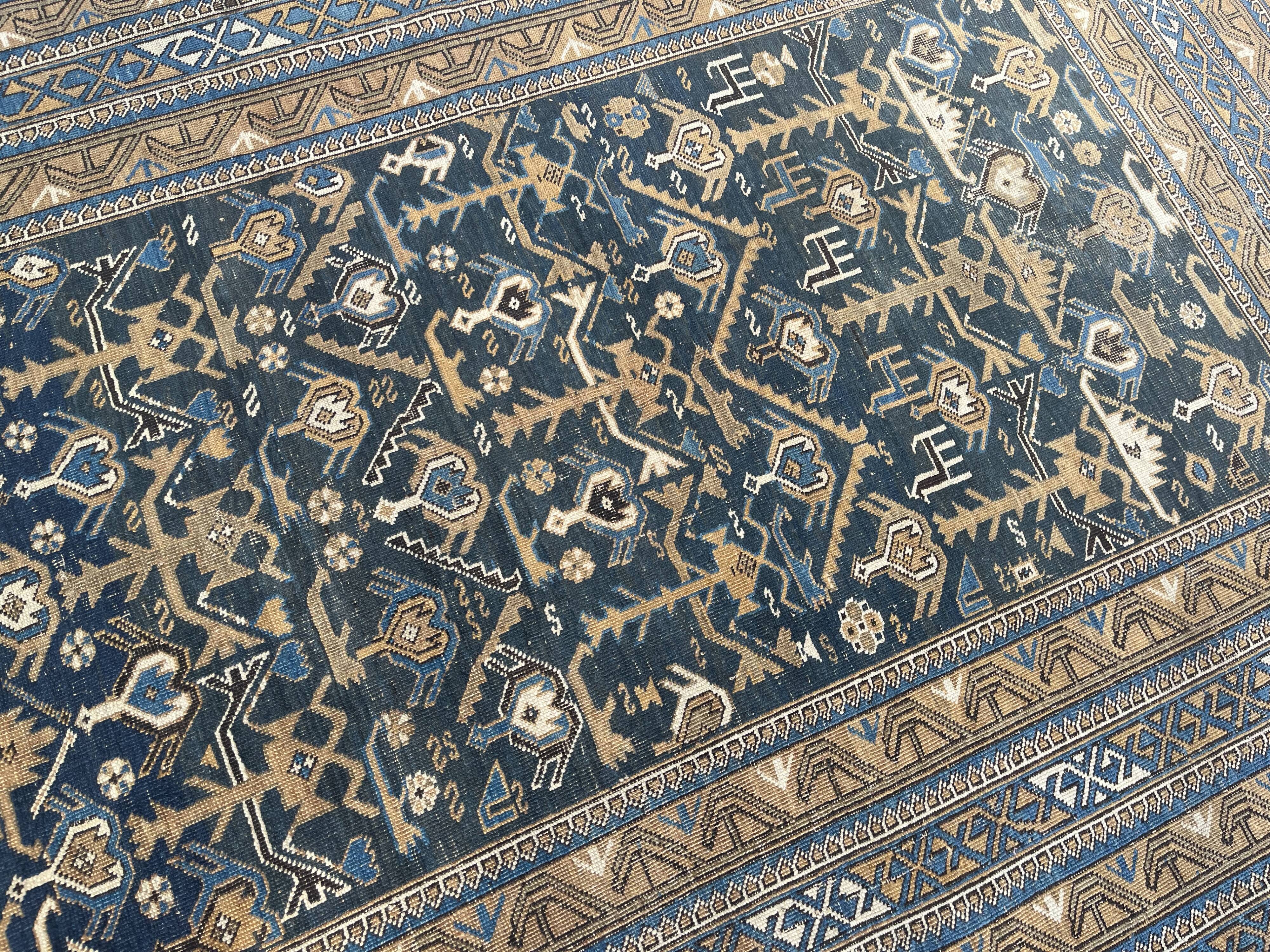 Antique Caucasian Shirvan Carpet