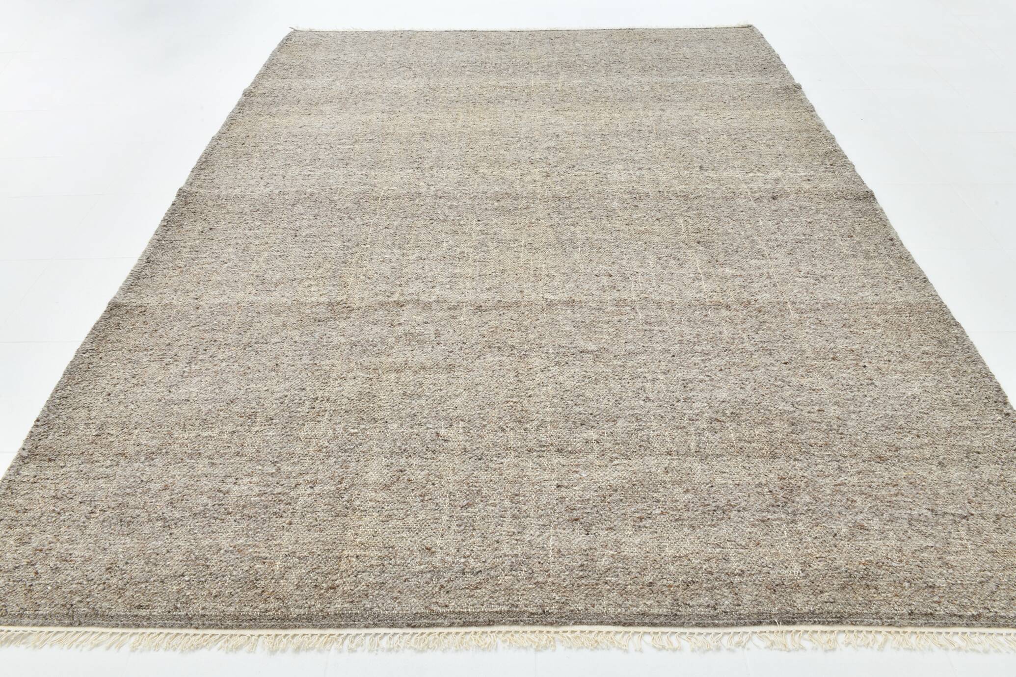 Mid Century Modern Handmade Wool Kilim Rug, 255x322Cm