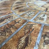 Herbarium round coffee table by Roger Capron