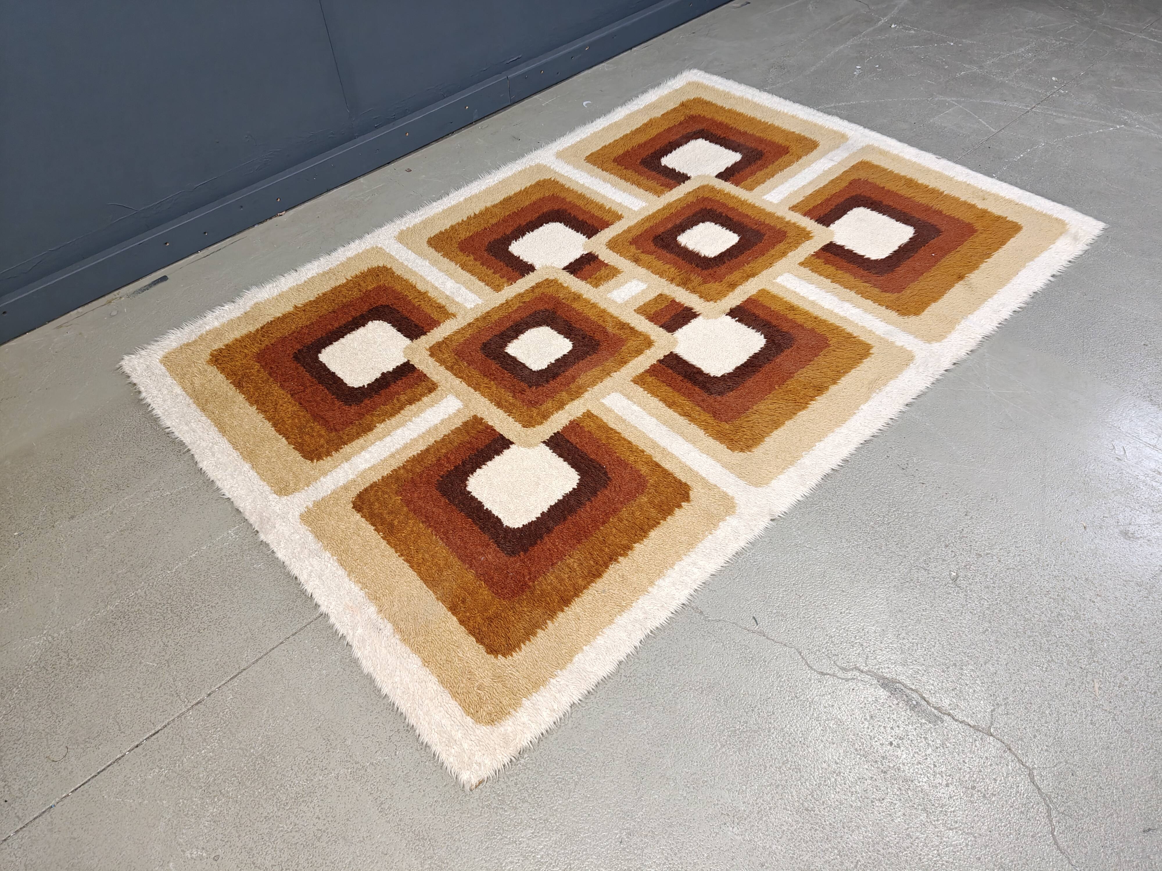 Modernist Belgian Rug, 1970s