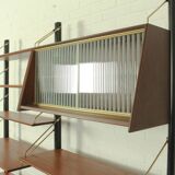 Teak modular wall system by Louis van Teeffelen for WéBé, 1950s
