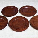 Solid Wengé cover plates by Hans Gustav Ehrenreich, Denmark. 1