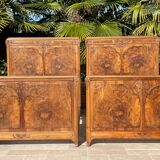 Paire de Lits Style Art Nouveau