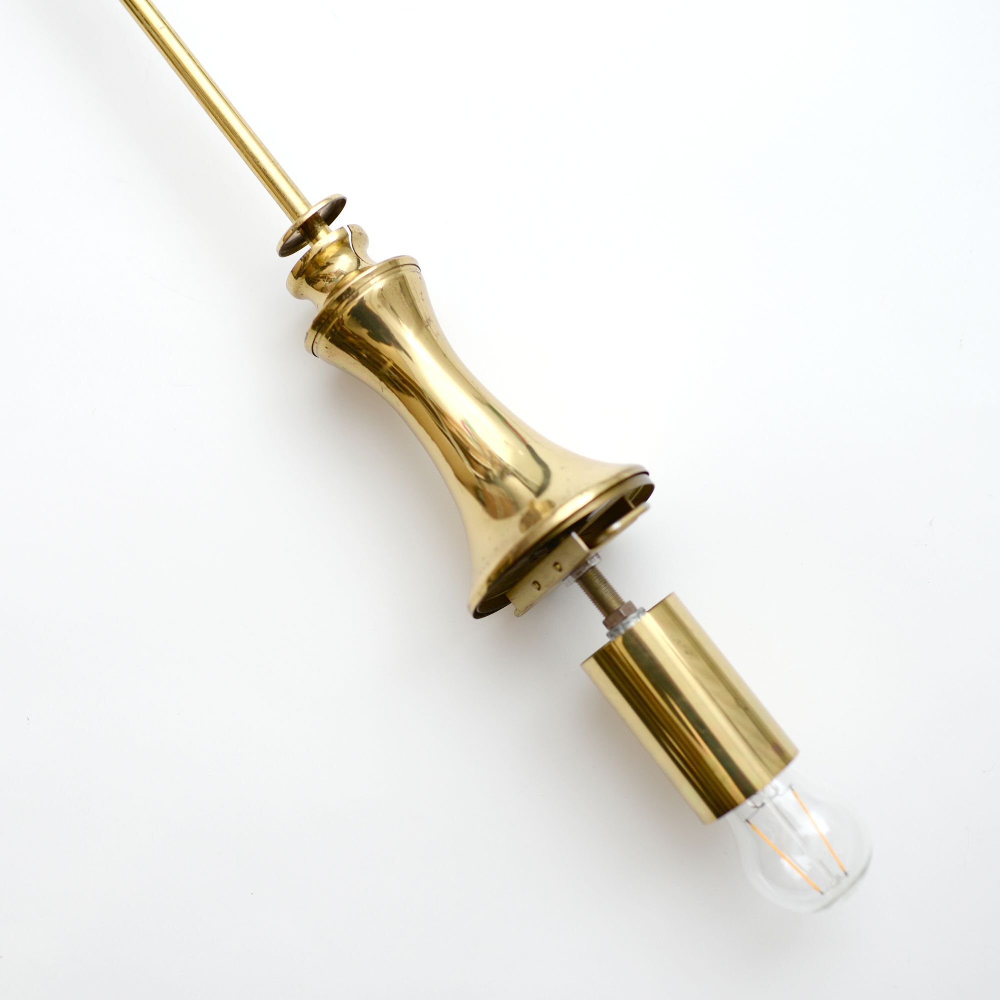 Glass Doria lamp, Germany 1970s