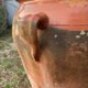 Large ancient jar in glazed terracotta – H. 56 cm