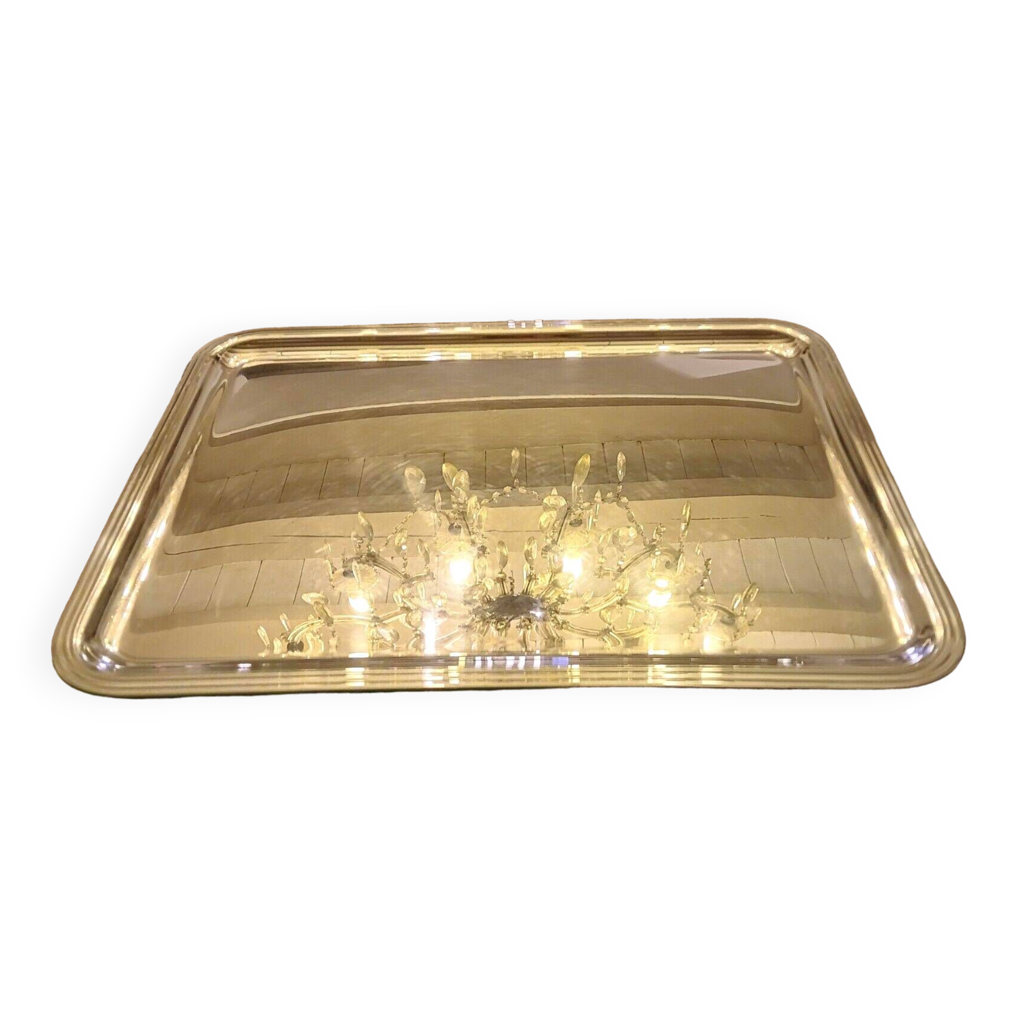Christofle silver metal tray Albi model
