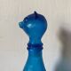 Carafe empoli chat bleu années 60-70