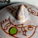 Pot en céramique de Marie-Christine Treinen Vallauris années 50