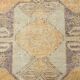 3x11 Mustard Brown Oriental Vintage Runner Rug, 85x329Cm