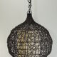 Brown rattan pendant lamp