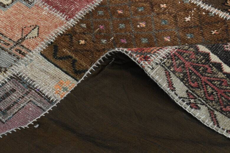 Turkish tribal patchwork rug 301x402