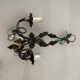 Italian Tole Rose Flower Sconces Set of 2