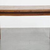 English Antique Extendable Dining Table in Elm and Cherry Wood