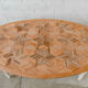 Oval marquetry table – solid wood