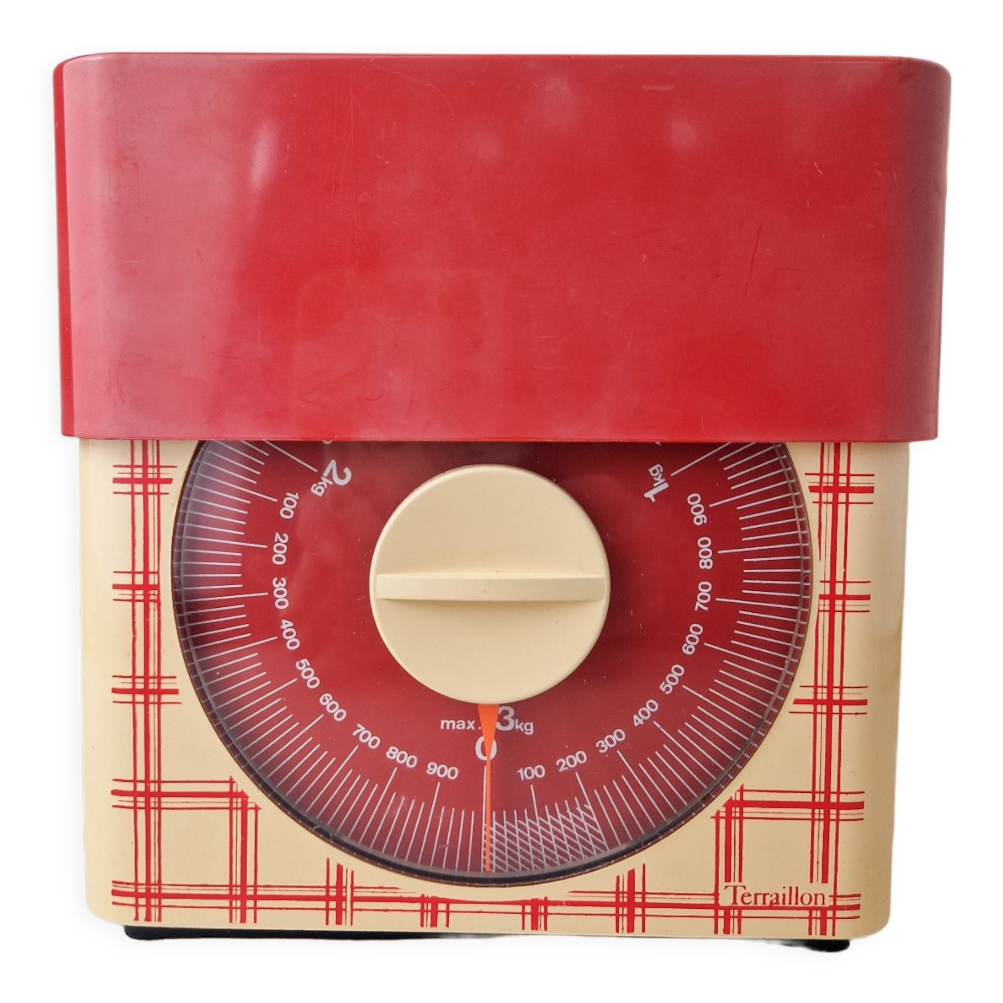 Terraillon kitchen scale vintage limited edition design tea towel 70s