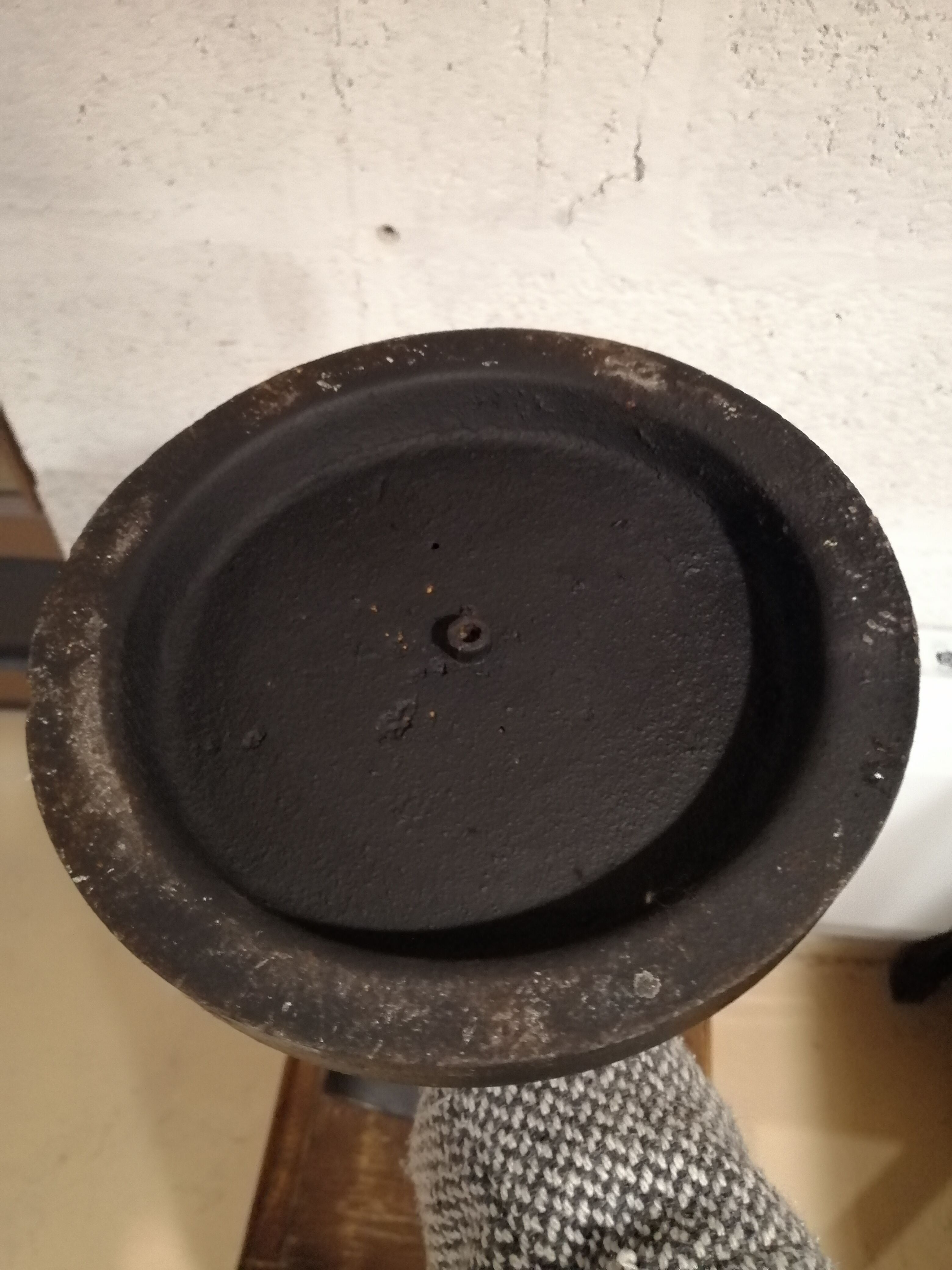 Vintage ashtray holder on foot