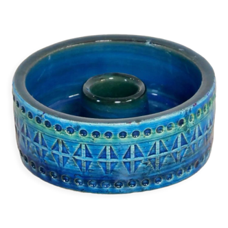 Bitossi candle holder Rimini Blue collection by Aldo Londi