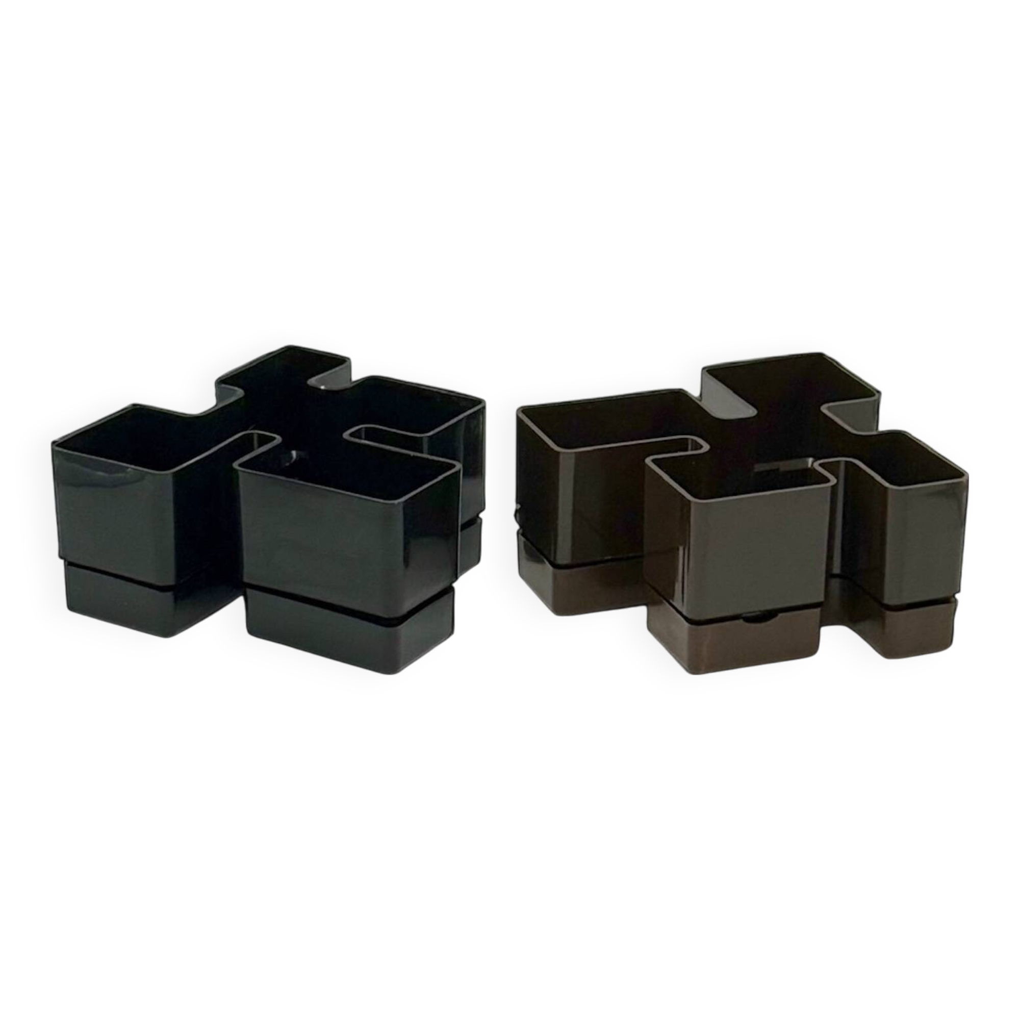 Paire de jardinières modulaires vintage des années 70 par Vastill
