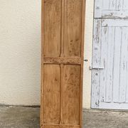 Parisian cabinet glazed raw wood nymphs and carved art nouveau decorations
