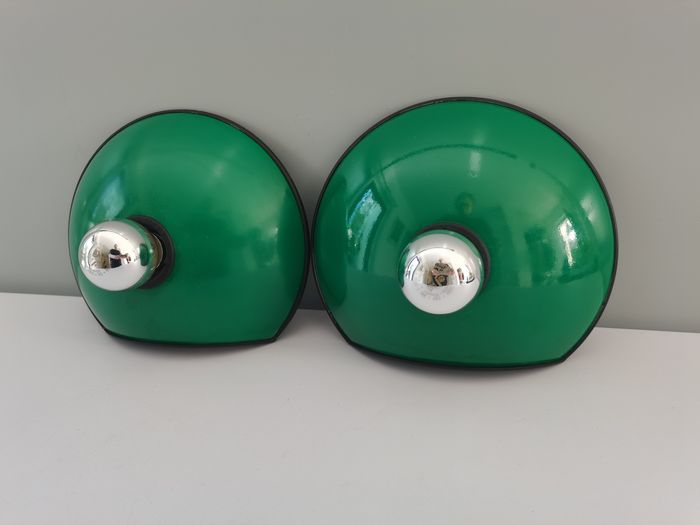 Pair of Italian design wall lamps T. Cimini for Lumina - "Emi"
