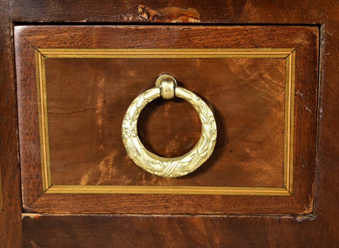 Small Bonheur du Jour Mahogany Desk, Louis XVI / Directory style – Early 20th century