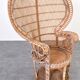 Mid-Century Wicker Peacock Emmanuelle Chair from Kok Maison, 1970s