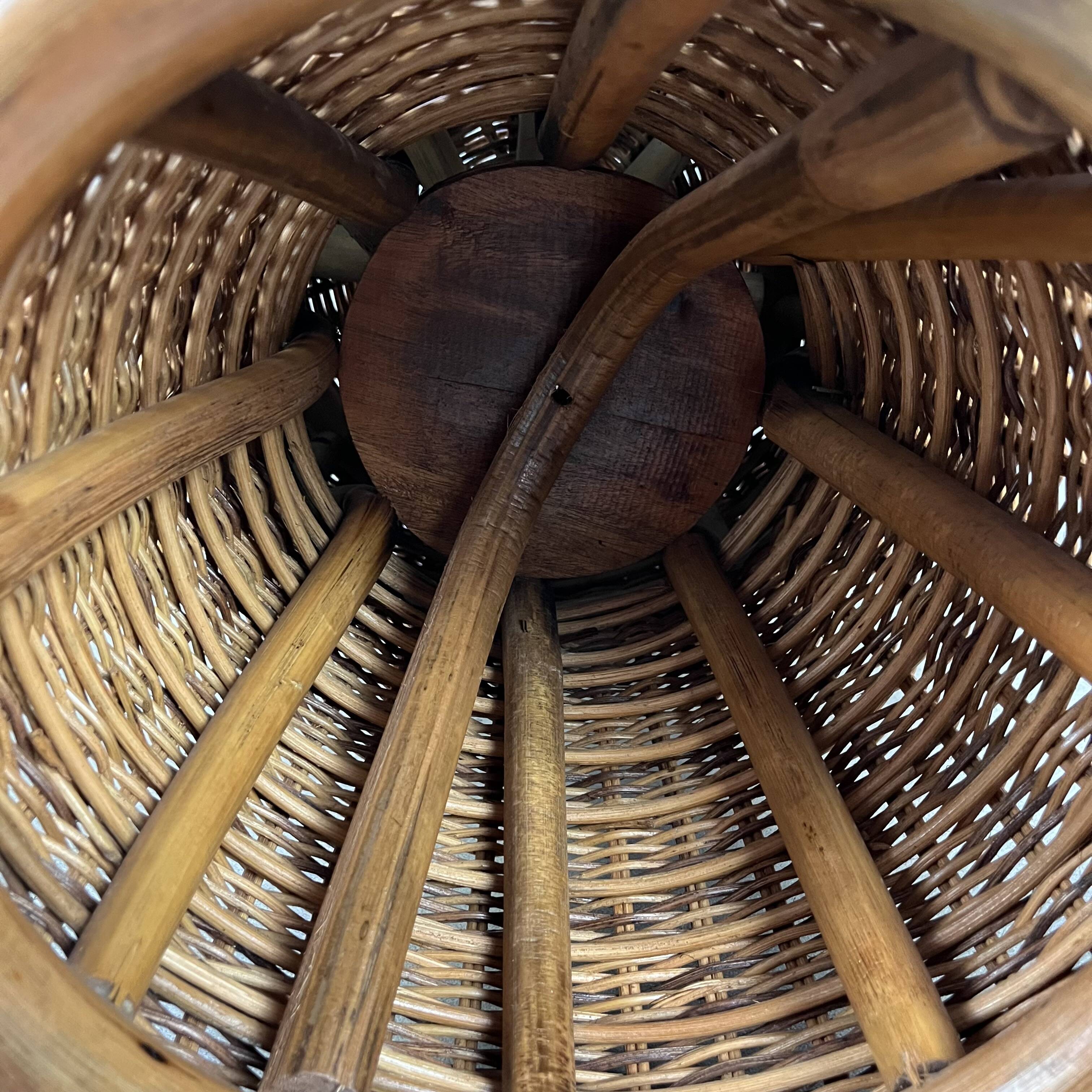 Champagne cork rattan stool