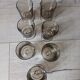 7 vintage stemmed glasses in smoked glass