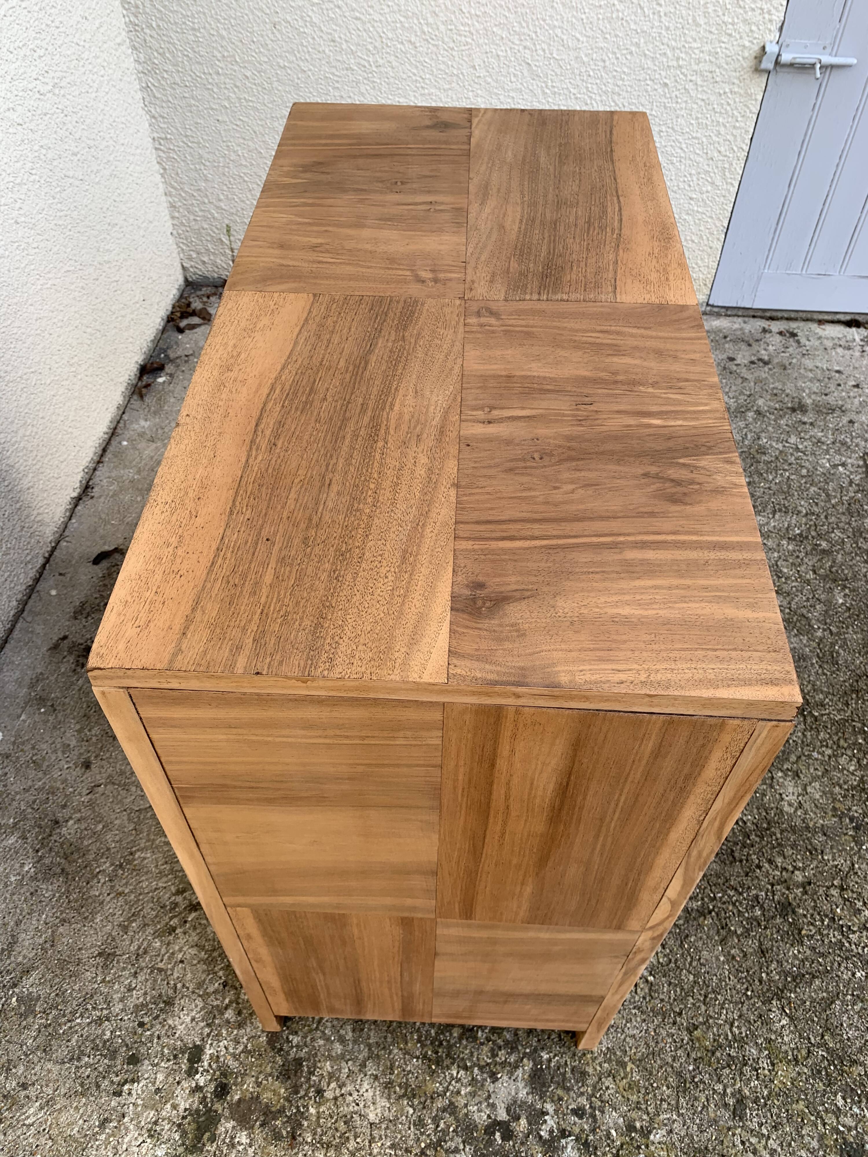 Art Deco chest of drawers Blond walnut 1930