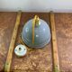 Domed dome suspension in gray and white enamelled sheet metal 18th new electrification
