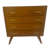 Vintage chest of drawers with compass feet