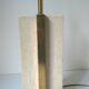 Travertine and gilded brass lamp base
