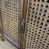 Vintage rattan sideboard/sideboard