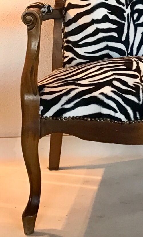 Armchair Voltaire twentieth "Zebra"