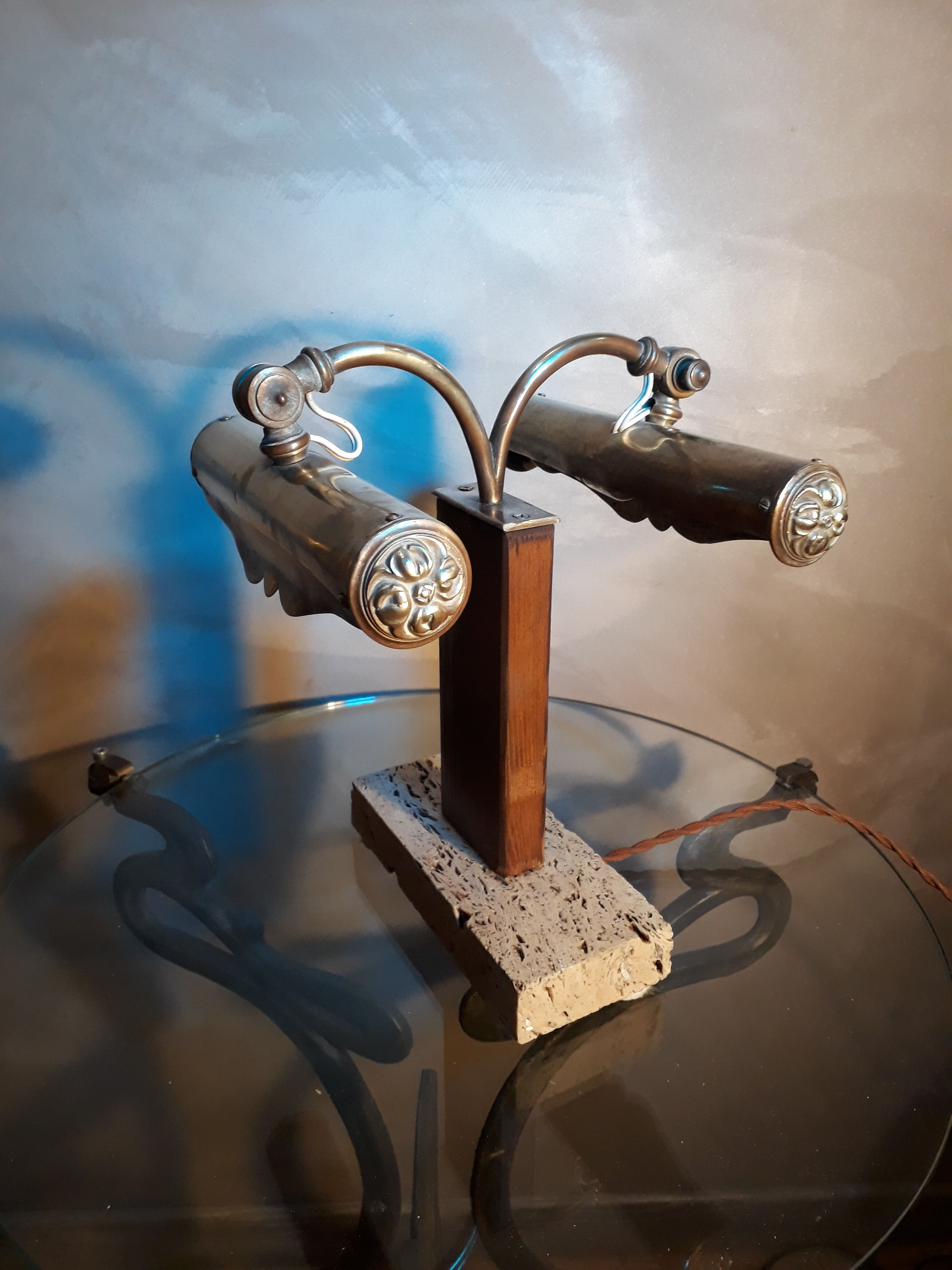 Lampe de bureau de notaire 1920/30 Art Deco