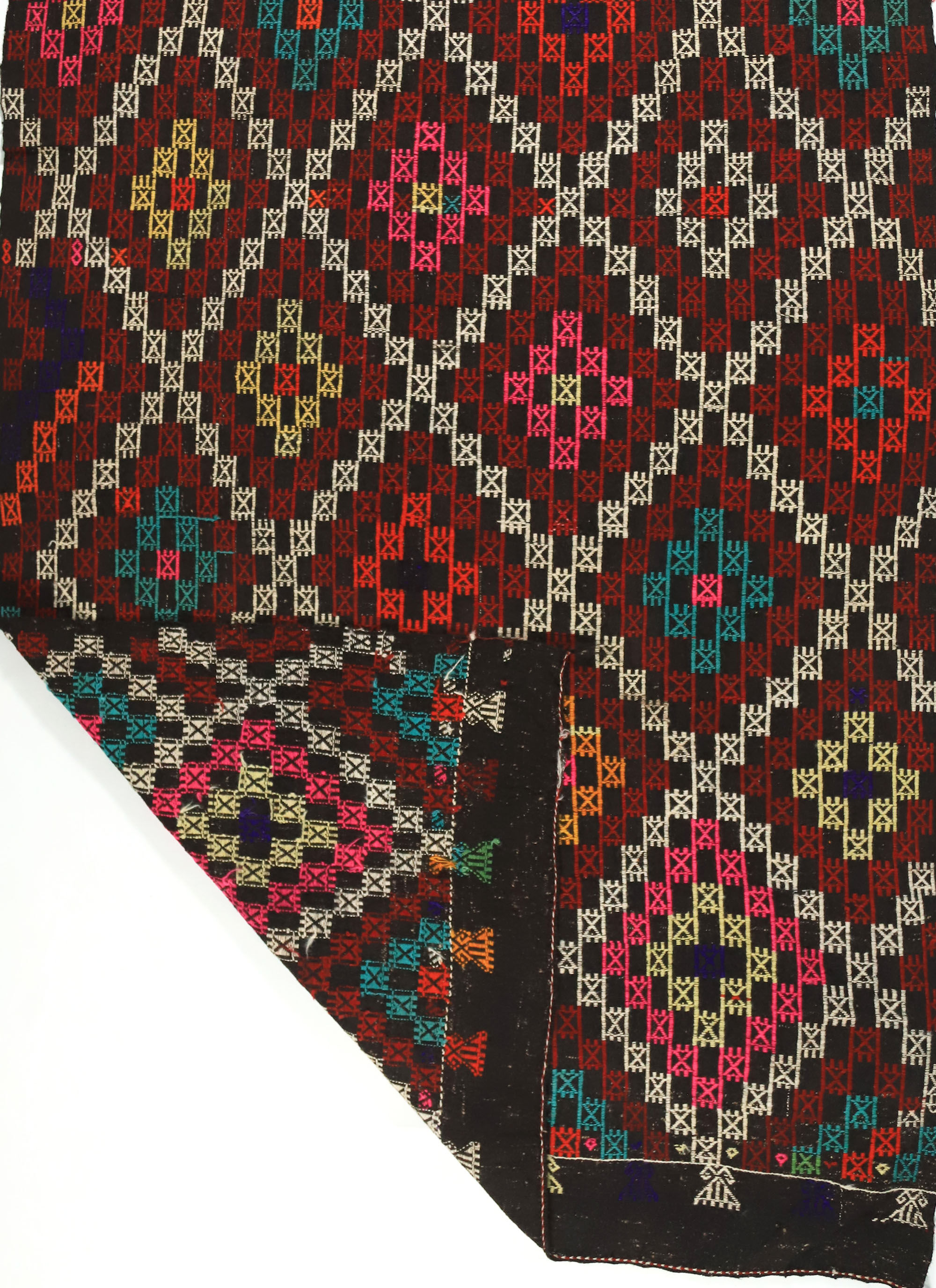 Anatolian handmade kilim rug 274 cm x 173 cm