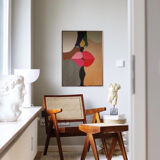 Acrylic paint The last of kisses colorful painting for contemporary design