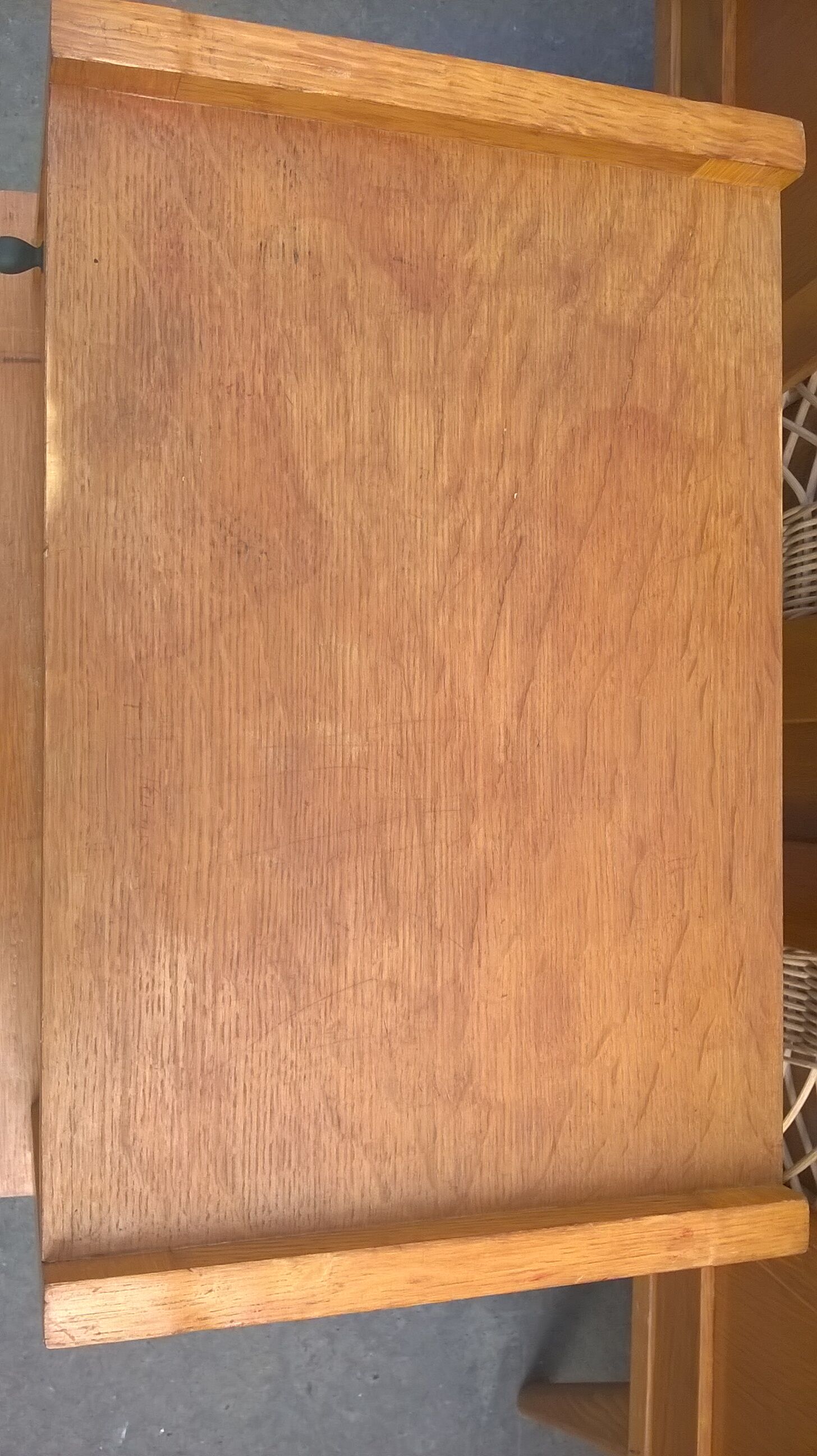 Vintage rattan bedside