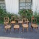 Series 8 mismatched bistro chairs