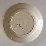 Lot de 6 assiettes en faïence vintage - années 1940-1950