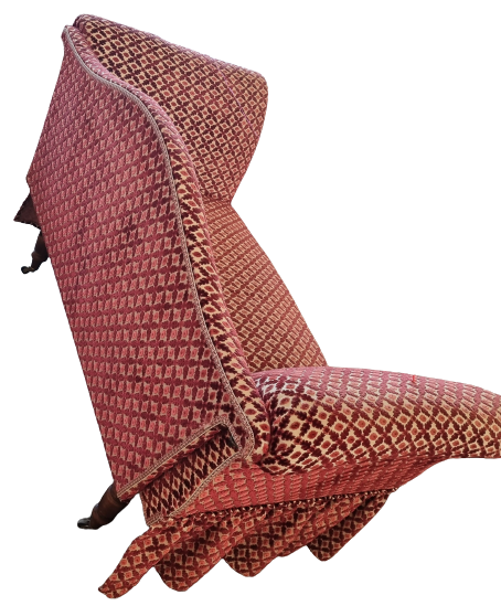 Two-seater sofa on wheels