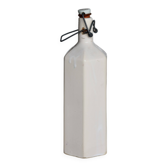 Antique beige glazed ceramic bottle