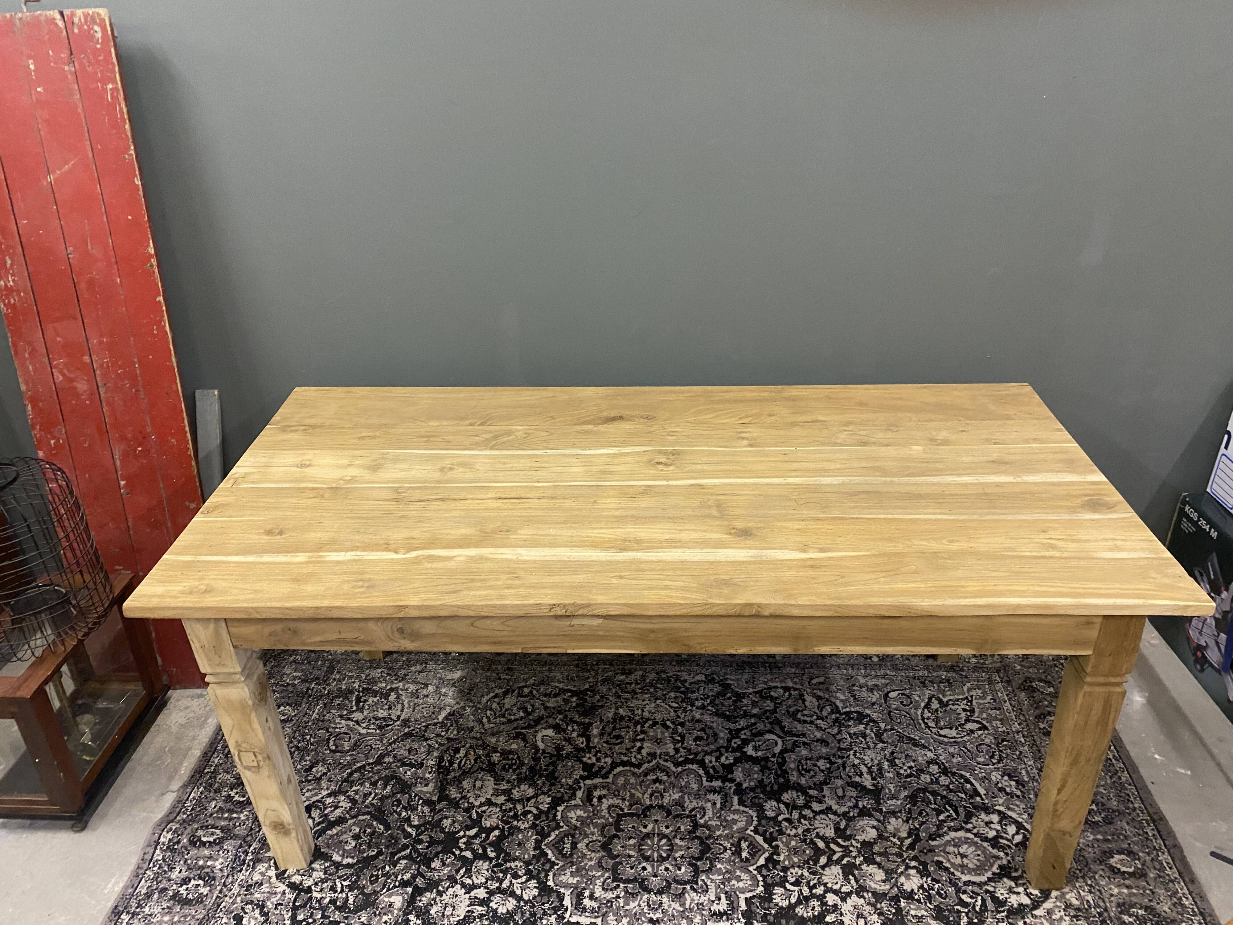 Old wooden table