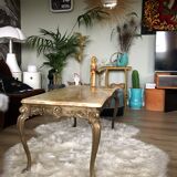 Marble and gold coffee table