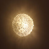 Ceiling lamp in Murano glass, rostrato, Italy 70's