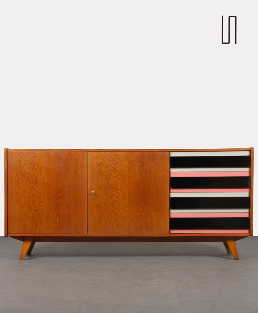 Oak enfilade by Jiri Jiroutek, model U-460, 1960